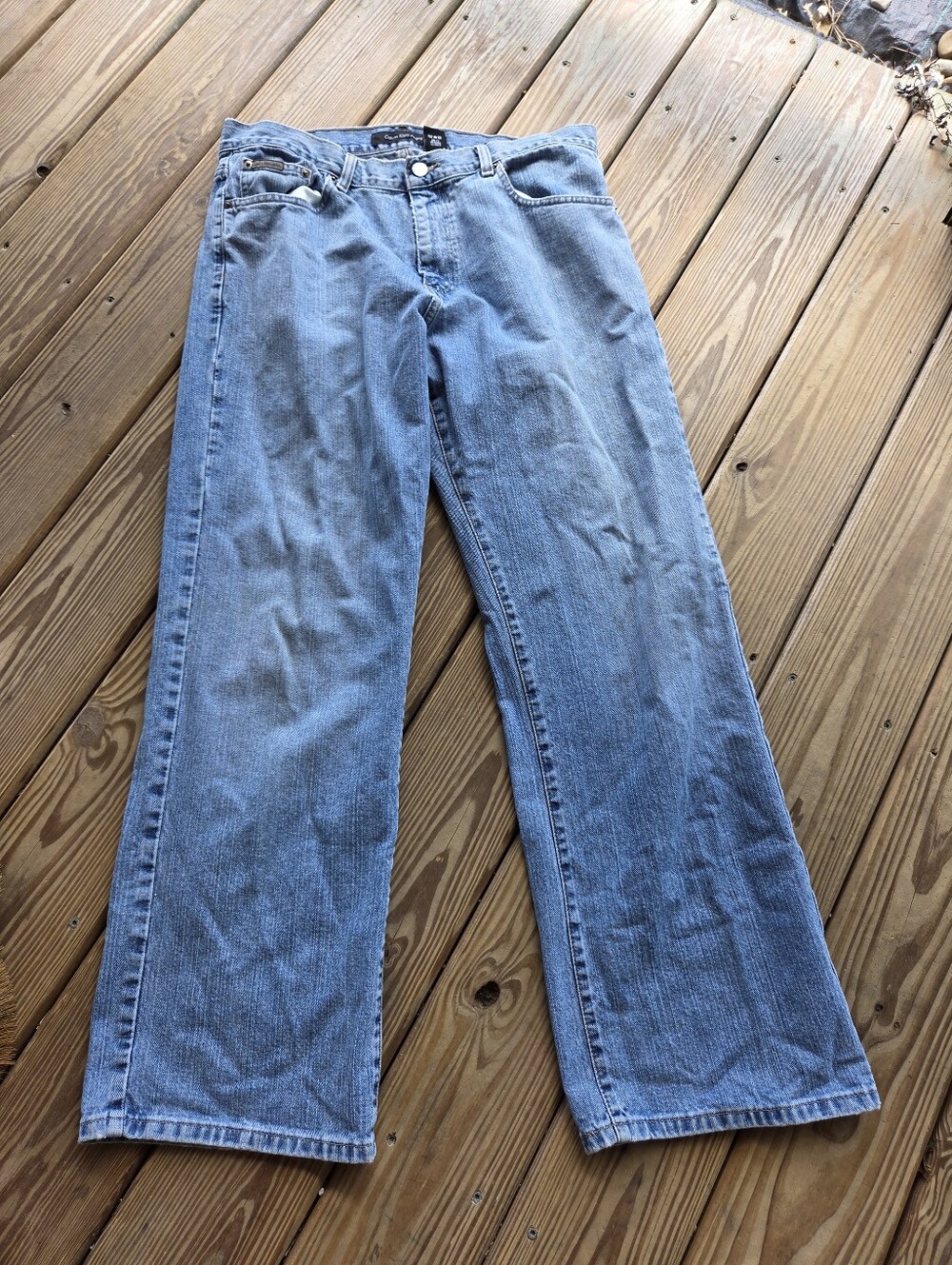 Vintage Calvin Klein Loose Fit Jeans Medium Wash Blue Denim 34x30 (Fits 36x31)